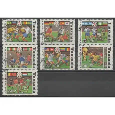 Haute Qualité Tanzanie - 1994 - No 1715A/1715G - Coupe du monde de football - Oblitérés