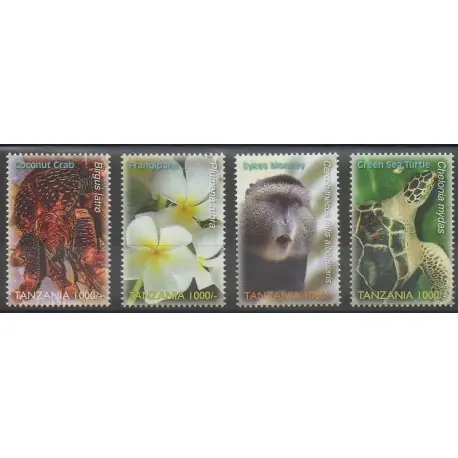 Prix Bas Tanzanie - 2006 - No 3475/3478 - Espèces menacées - WWF