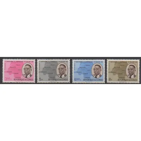 Jusqu’à Épuisement Des Stocks Congo belge - République - 1961 - No 437/440 - Histoire