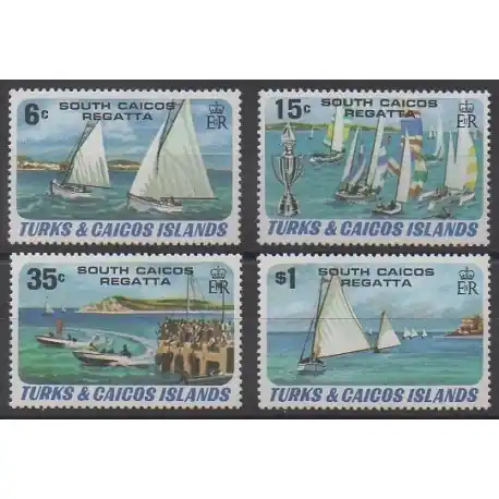 Turks et Caiques (Iles) - 1980 - No 513/516 - Navigation Vente Flash