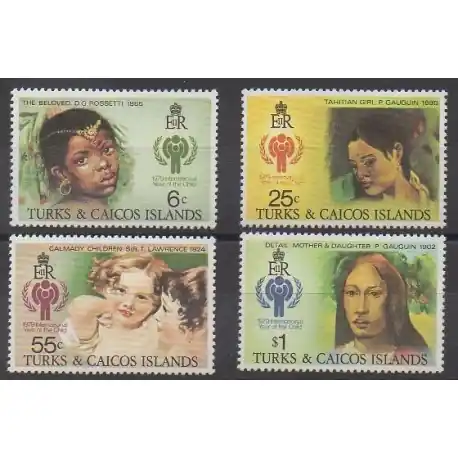 Premium Turks et Caiques (Iles) - 1979 - No 436/439 - Enfance