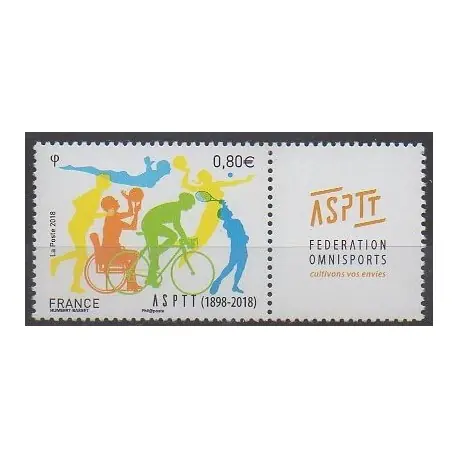 Prix Bas France - Poste - 2018 - No 5208 - Sports divers