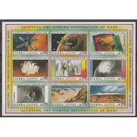 Vente Flash Sierra Leone - 1989 - No 1110/1118 - Espace