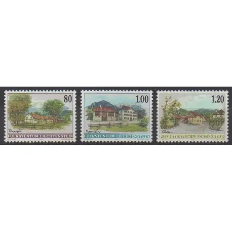 Liechtenstein - 1999 - No 1133/1135 - Architecture Authentique