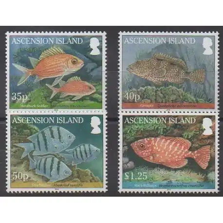 Ascension - 2010 - No 1000/1003 - Animaux marins Satisfait Ou Remboursé