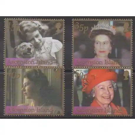 Premium Ascension - 2002 - No 793/796 - Royauté - Principauté