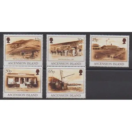 Ascension - 1995 - No 627/631 - Histoire Prix Cassé