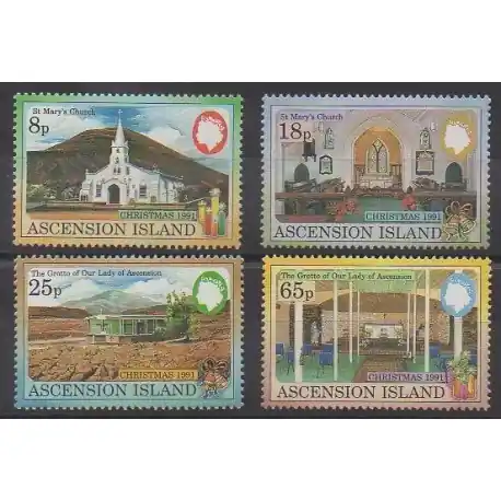 Ascension - 1991 - No 535/538 - Églises Promotion Saisonnière