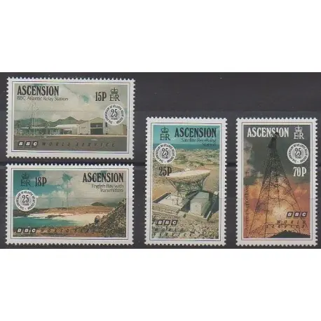Ascension - 1991 - No 531/534 - Télécommunications Pas Cher