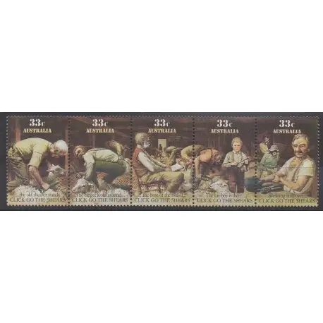 Australie - 1986 - No 955/959 - Folklore Vente Directe