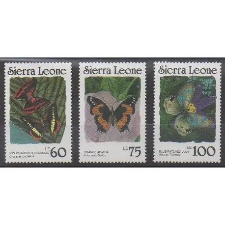 Bon Plan Sierra Leone - 1987 - No 806/808 - Insectes