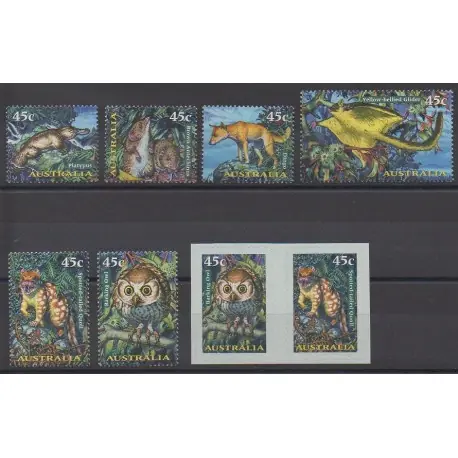 Australie - 1997 - No 1615/1622 - Mammifères - Oiseaux Livraison Mondiale