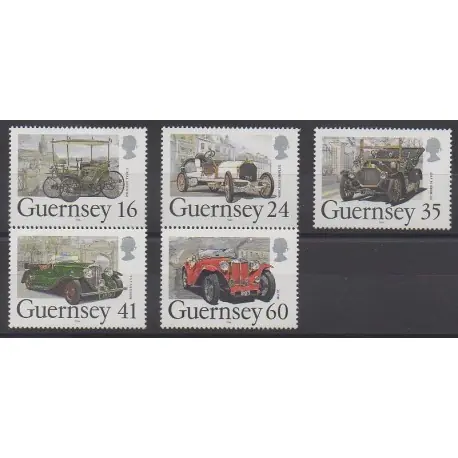 Guernesey - 1994 - No 648/652 - Voitures En Vogue