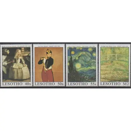 Lesotho - 1988 - No 792/795 - Peinture Premium