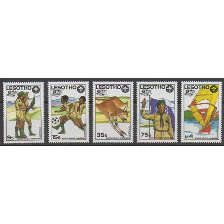 Meilleure Qualité Lesotho - 1987 - No 733/737 - Scoutisme