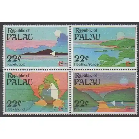 Palau - 1987 - No 170/173 - Sites - Philatélie Acheter Direct