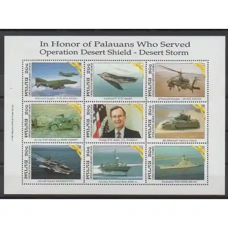 Nouvel Arrivage Palau - 1991 - No 422/430 - Histoire militaire