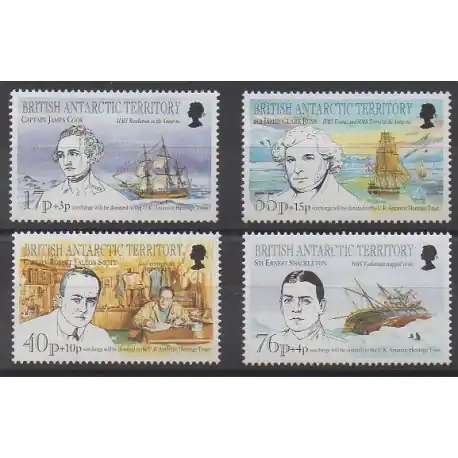 Livraison Mondiale Grande-Bretagne - Territoire antarctique - 1994 - No 251/254 - Navigation