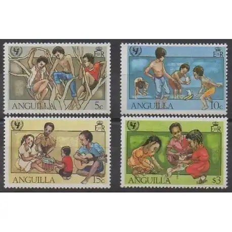 Achat Immédiat Anguilla - 1981 - No 412/415 - Enfance