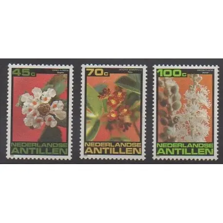 Antilles néerlandaises - 1981 - No 644/646 - Fleurs Édition Limitée