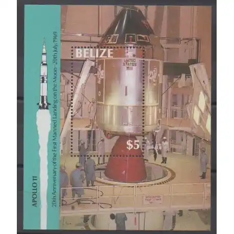 Belize - 1989 - No BF86 - Espace Meilleur Choix