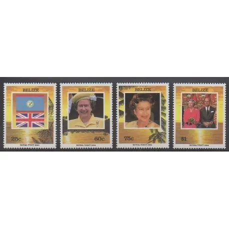Belize - 1994 - No 1010/1013 - Royauté - Principauté Retour Gratuit