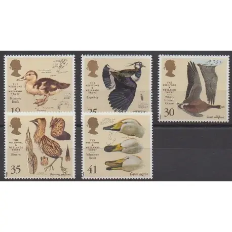 Grande-Bretagne - 1996 - No 1861/1865 - Oiseaux Prix Choc