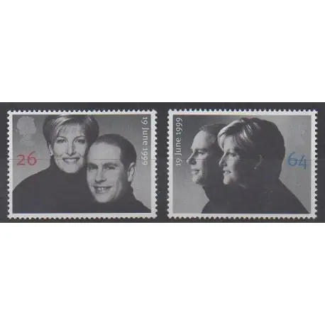 Grande-Bretagne - 1999 - No 2114/2115 - Royauté - Principauté Haute Qualité