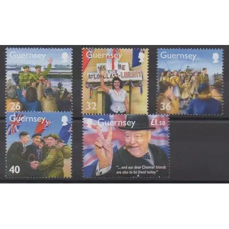 Promotion Guernesey - 2005 - No 1049/1053 - Seconde Guerre Mondiale