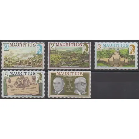 Maurice - 1989 - No 712/716 - Histoire Retour Gratuit