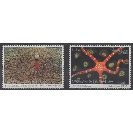 Nations Unies (ONU - Genève) - 2005 - No 525/526 - Environnement Prix Réduit