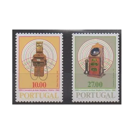 Portugal - 1982 - No 1541/1542 - Télécommunications Top Qualité
