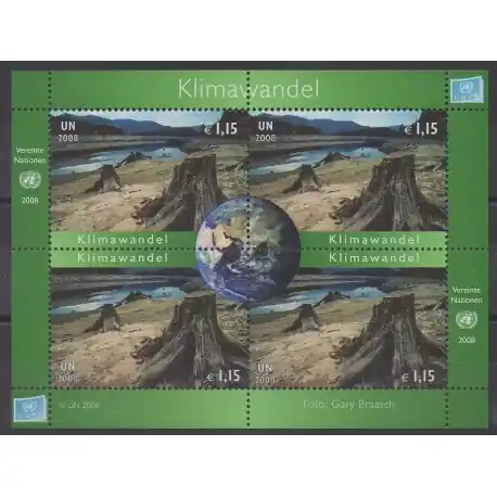 Nations Unies (ONU - Vienne) - 2008 - No 569/572 - Environnement Jusqu’à Épuisement Des Stocks