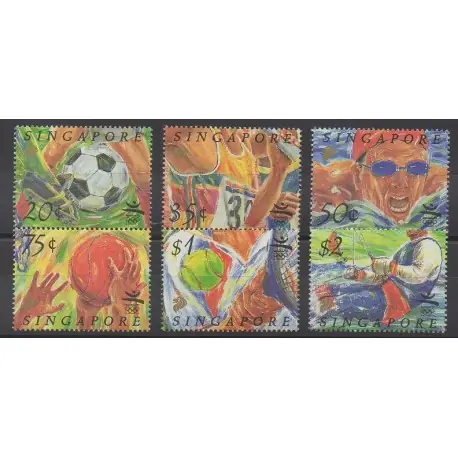 Pas Cher Singapour - 1992 - No 631/636 - Sports divers