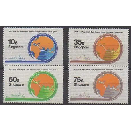 Produit De Marque Singapour - 1986 - No 497/500 - Sciences et Techniques