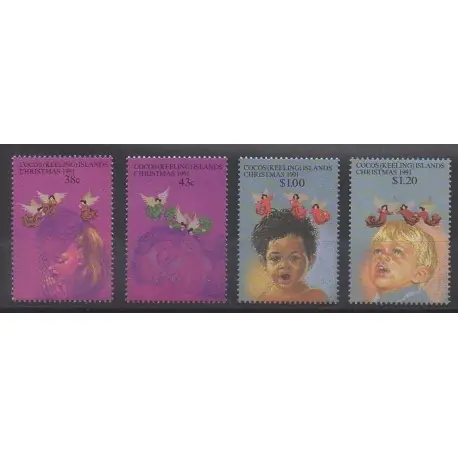 Bon Marché Cocos (Iles) - 1991 - No 240/243 - Noël