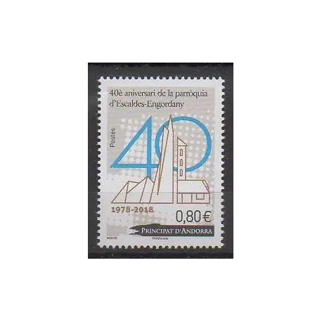 Andorre - 2018 - No 816 - Églises Dernière Chance