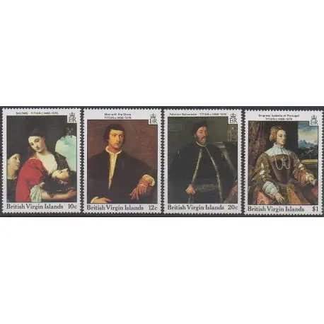 Promotion Vierges (Iles) - 1988 - No 598/601 - Peinture