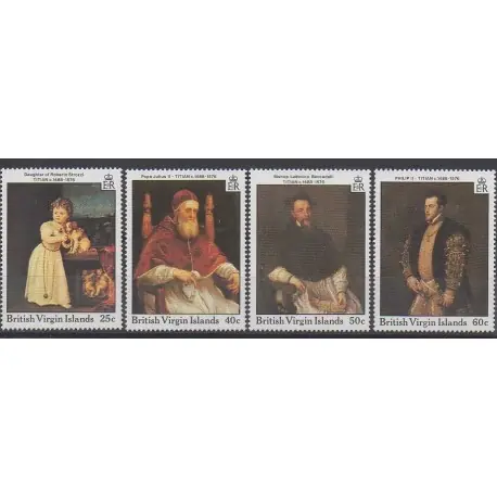 Vierges (Iles) - 1988 - No 590/593 - Peinture Meilleur Choix