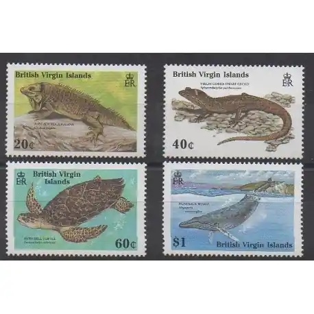 Vierges (Iles) - 1988 - No 610/613 - Reptiles Top Qualité
