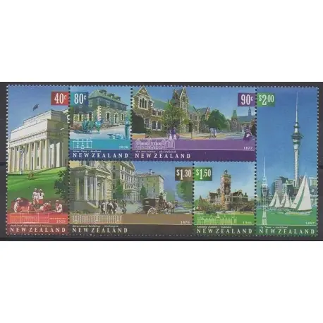 Livraison Express Nouvelle-Zélande - 2002 - No 1907/1912 - Monuments