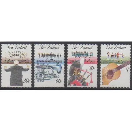 Nouvelle-Zélande - 1986 - No 938/941 - Musique Meilleur Prix