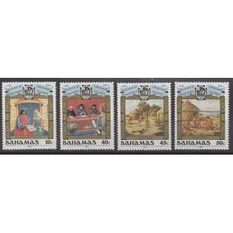 Bahamas - 1988 - No 655/658 - Christophe Colomb Expédié Aujourd’hui