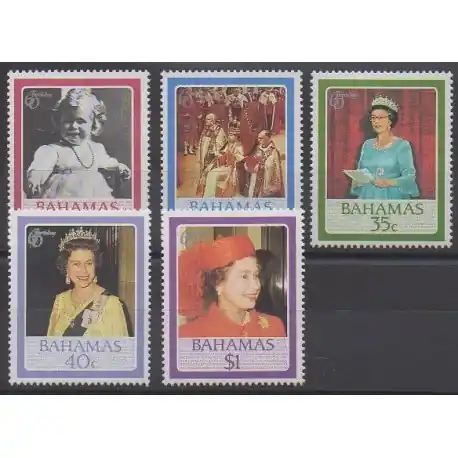Promotion Bahamas - 1986 - No 590/594 - Royauté - Principauté