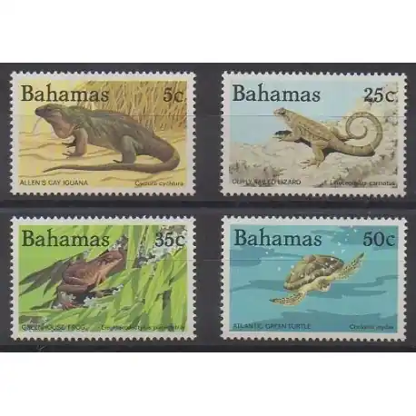 Artisanat Bahamas - 1984 - No 536F/536J - Reptiles