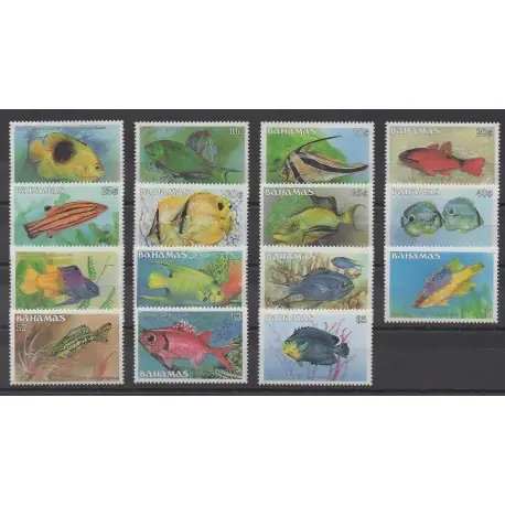 Bahamas - 1986 - No 602/616 - Animaux marins Soldes