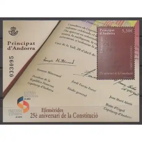 Andorre espagnol - 2018 - No F453 - Histoire Commander Maintenant