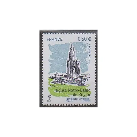France - Poste - 2011 - No 4613 - Églises Prix Choc