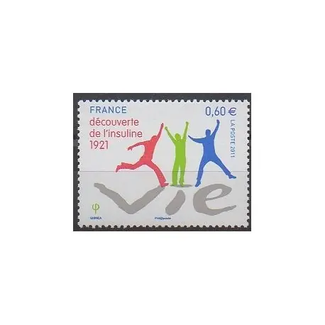 Marque France - Poste - 2011 - No 4630 - Santé ou Croix-Rouge