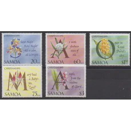 Nouveauté Samoa - 1993 - No 771/775 - Noël